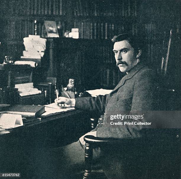 Rev. Sylvester Horne, B.A., In His Study', 1901. Charles Silvester Horne was a member of the Congregational Church, a British politician and a...