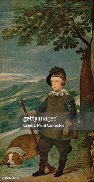 Infante Don Baltasar Carlos', , 1635-1636, . King Phillip IV commissioned Velazquez to paint a series of portraits on the theme of the hunt. Prince...
