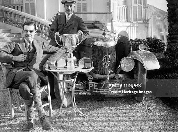 Cc of VA Bruce, winner of the Monte Carlo Rally, January 1926. AC 6 1990 cc. Vehicle Reg. No. PE7799. Event Entry No: 12. Driver: Bruce, The Hon....