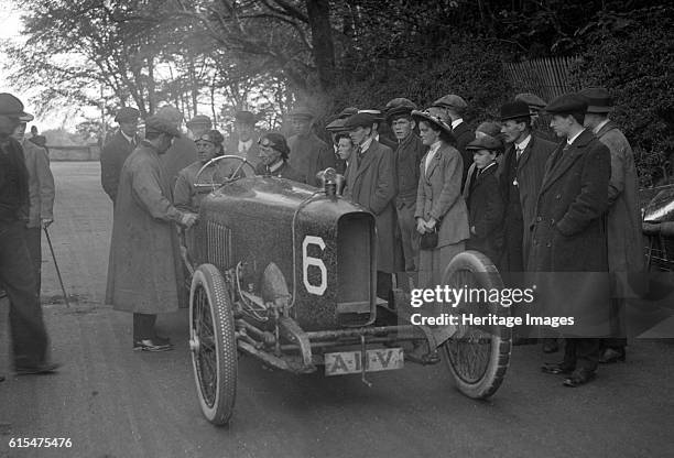 Hancock's 3308 cc Vauxhall at the RAC Isle of Man TT race, 10 June 1914. Vauxhall 3308 cc. Vehicle Reg. No. A-II-V. Event Entry No: 6 Driver:...