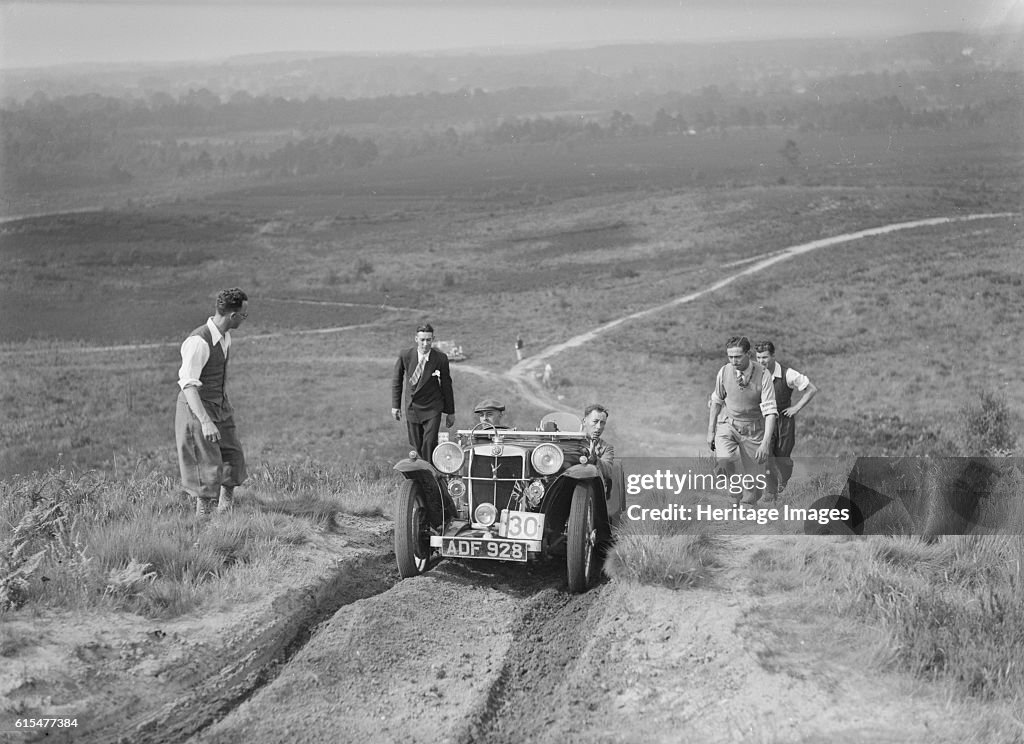 1935 MG PA taking part in the NWLMC Lawrence Cup Trial, 1937