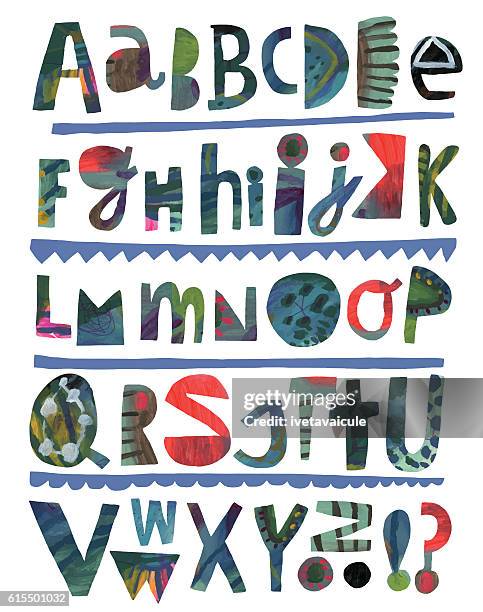 papierausschnitt alphabet - buchstabe y stock-grafiken, -clipart, -cartoons und -symbole