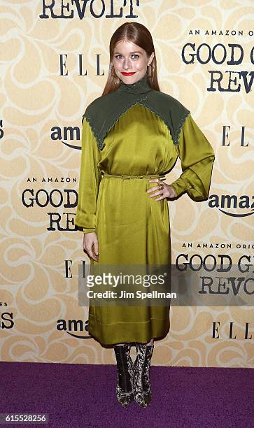 Actress Genevieve Angelson attends the "Good Girls Revolt" New York screening at the Joseph Urban Theater at Hearst Tower on October 18, 2016 in New...