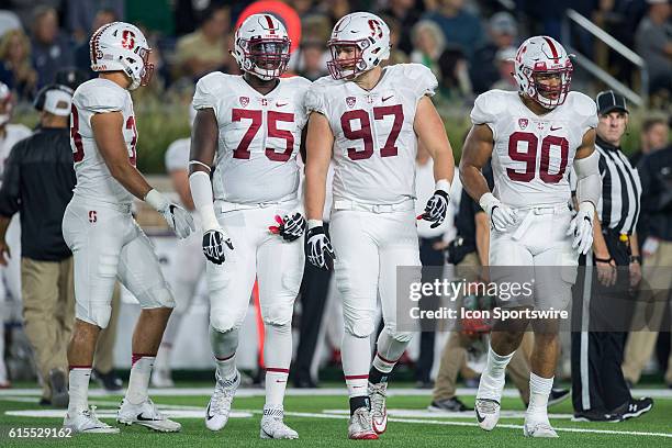 Stanford Cardinals defensive end Jordan Watkins , Stanford Cardinals defensive end Dylan Jackson and Stanford Cardinals defensive end Solomon Thomas...