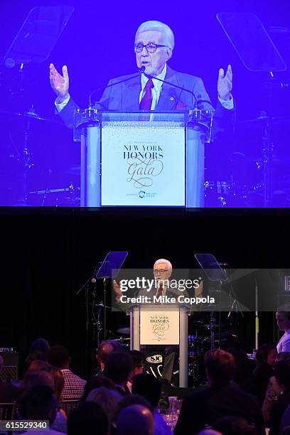 Tony Martell, Founder and Chairman, speaks on stage during T.J. Martell Foundation's 41st Annual Honors Gala at Gustavino's on October 18, 2016 in...