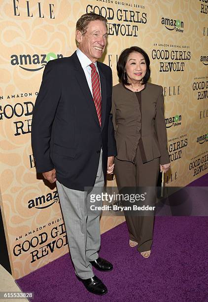 Personality Maury Povich and news anchor Connie Chung attend the Amazon red carpet premiere screening of the original drama series Good Girls Revolt...
