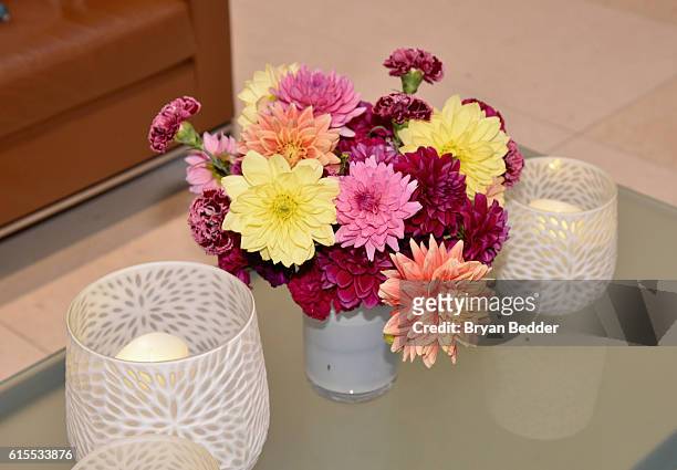 View of the room decor at the Amazon red carpet premiere screening of the original drama series Good Girls Revolt at Hearst Tower on October 18, 2016...