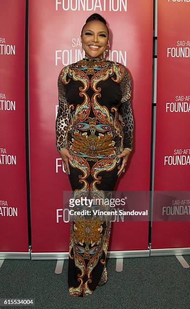 Actress Lynn Whitfield attends SAG-AFTRA Foundation's Conversations with "Greenleaf" at SAG Foundation Actors Center on October 17, 2016 in Los...