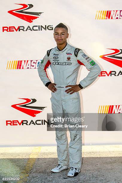 Armani Williams at the NASCAR Drive for Diversity Developmental Program at New Smyrna Speedway on October 18, 2016 in New Smyrna Beach, Florida.