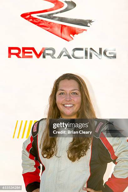 Hope Hornish at the NASCAR Drive for Diversity Developmental Program at New Smyrna Speedway on October 18, 2016 in New Smyrna Beach, Florida.