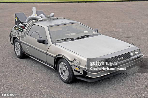 DeLorean Back to the Future film car replica. Artist Unknown.