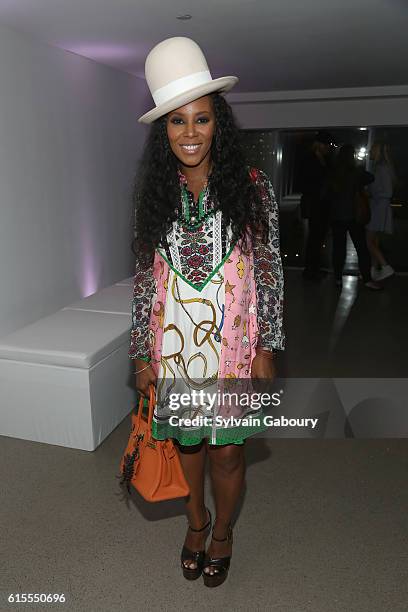 June Ambrose attends VIP Evening of Conversation for Women's Brain Health Initiative, Moderated by Tina Brown at Spring Studios on October 18, 2016...
