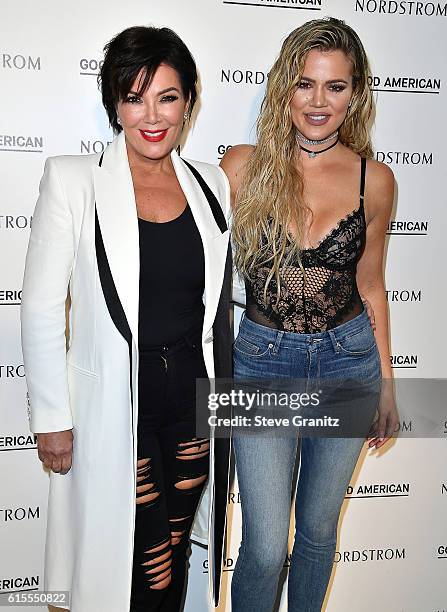 Kris Jenner, Khloe Kardashian Good American Launch Event at Nordstrom at the Grove on October 18, 2016 in Los Angeles, California.