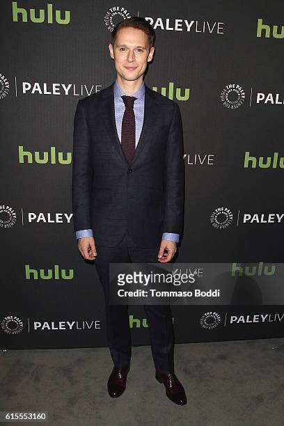 Samuel Barnett attends the PaleyLive LA - "Dirk Gently's Holistic Detective Agency" premiere screening and conversation at The Paley Center for Media...