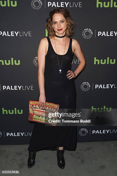 Fiona Dourif attends the PaleyLive LA - "Dirk Gently's Holistic Detective Agency" premiere screening and conversation at The Paley Center for Media...