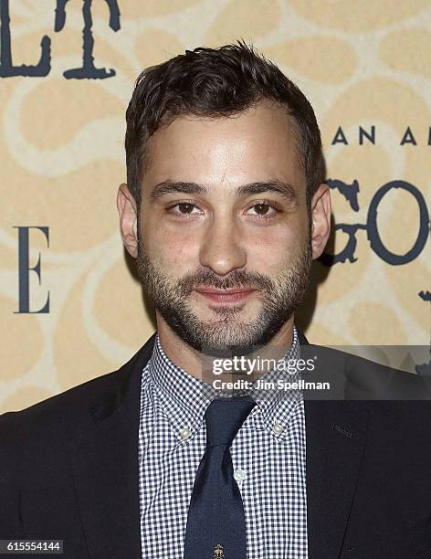 Actor Teddy Bergman attends the "Good Girls Revolt" New York screening at the Joseph Urban Theater at Hearst Tower on October 18, 2016 in New York...