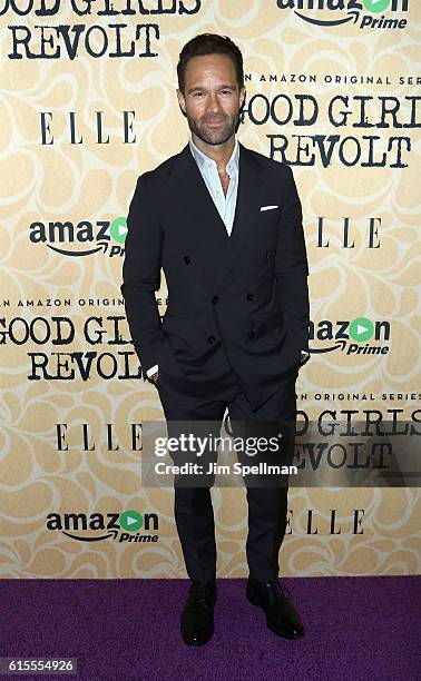 Actor Chris Diamantopoulos attends the "Good Girls Revolt" New York screening at the Joseph Urban Theater at Hearst Tower on October 18, 2016 in New...