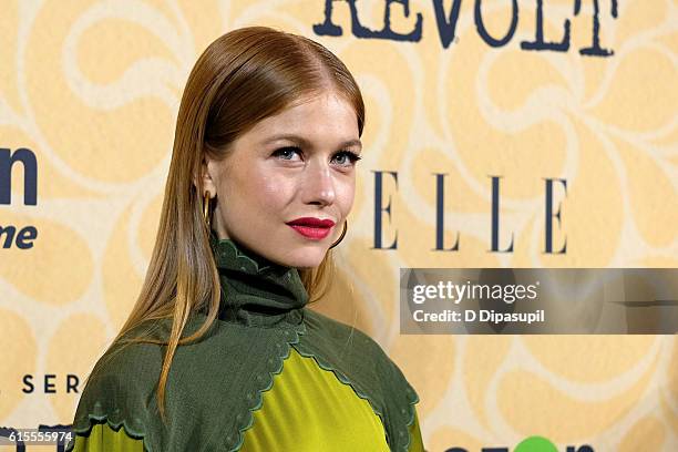 Genevieve Angelson attends the "Good Girls Revolt" New York screening at the Joseph Urban Theater at Hearst Tower on October 18, 2016 in New York...