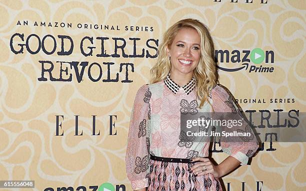 Actress Anna Camp attends the "Good Girls Revolt" New York screening at the Joseph Urban Theater at Hearst Tower on October 18, 2016 in New York City.