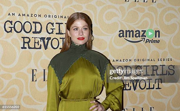 Actress Genevieve Angelson attends the "Good Girls Revolt" New York screening at the Joseph Urban Theater at Hearst Tower on October 18, 2016 in New...