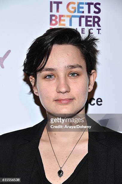 Bex Taylor-Klaus attends the premiere of PSH Collective's "First Girl I Loved" at the Vista Theatre on October 18, 2016 in Los Angeles, California.