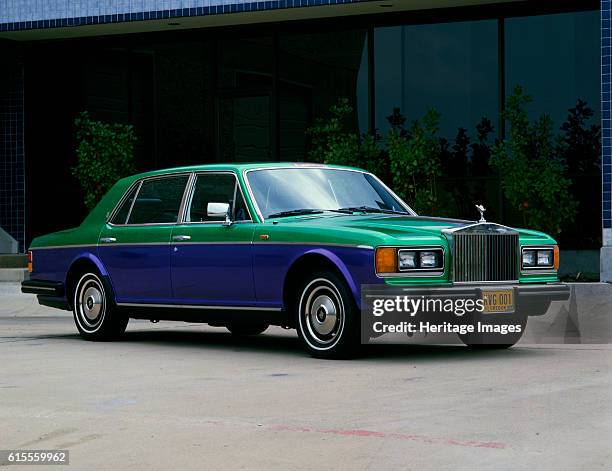 Rolls Royce Silver Spur ex Baghwan Shree Rajneesh. Artist Unknown.