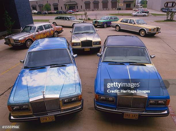 Rolls Royce Silver Spur collection ex Baghwan Shree Rajneesh. Artist Unknown.