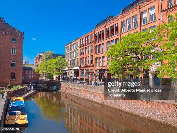 england, manchester, canal st. gay village - manchester england stock pictures, royalty-free photos & images