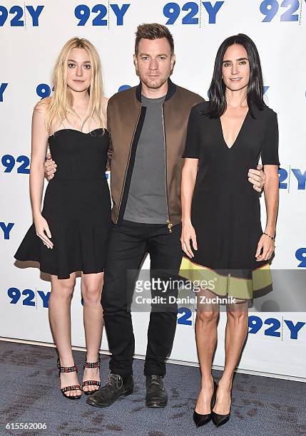 Dakota Fanning, Ewan McGregor and Jennifer Connelly attend the 92Y Reel Pieces for the film 'American Pastoral' at 92nd Street Y on October 18, 2016...