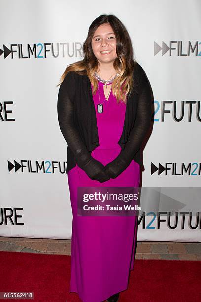 Kiki Schlank attends the Film2Future Inaugural Screenings and Awards Ceremony at Taglyan Complex on October 18, 2016 in Los Angeles, California.