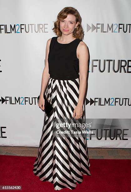 Actress/writer Amanda Jaros attends the Film2Future Inaugural Screenings and Awards Ceremony at Taglyan Complex on October 18, 2016 in Los Angeles,...