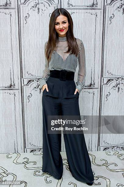 Victoria Justice discusses "The Rocky Horror Picture Show: Let's Do the Time Warp AgainÓ during the Build Series at AOL HQ on October 18, 2016 in New...