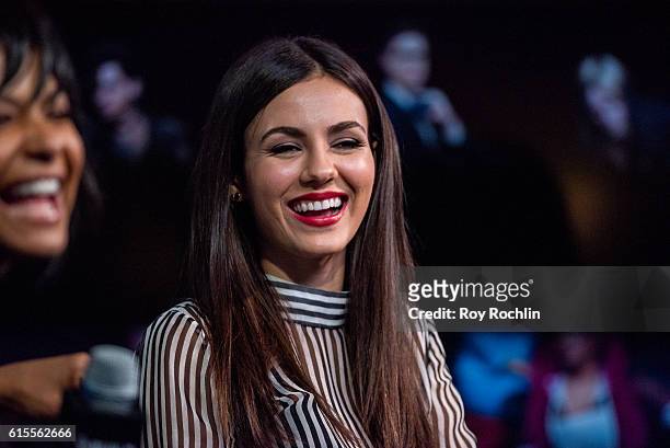 Victoria Justice discusses "The Rocky Horror Picture Show: Let's Do the Time Warp AgainÓ during the Build Series at AOL HQ on October 18, 2016 in New...