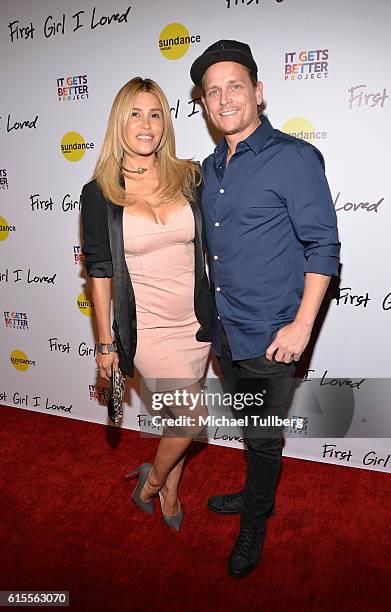 Actress Rachel Sterling and professional dancer Damian Whitewood attend the premiere of PSH Collective's "First Girl I Loved" at the Vista Theatre on...