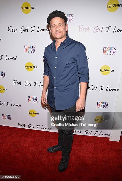 Professional dancer Damian Whitewood attends the premiere of PSH Collective's "First Girl I Loved" at the Vista Theatre on October 18, 2016 in Los...