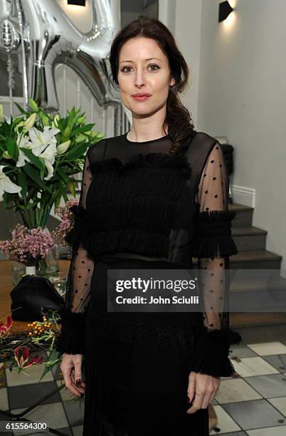 Alex Edenborough attends Preen by Thornton Bregazzi private dinner hosted by Brigette Romanek and Estee Stanley on October 18, 2016 in Los Angeles,...