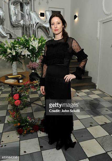 Alex Edenborough attends Preen by Thornton Bregazzi private dinner hosted by Brigette Romanek and Estee Stanley on October 18, 2016 in Los Angeles,...