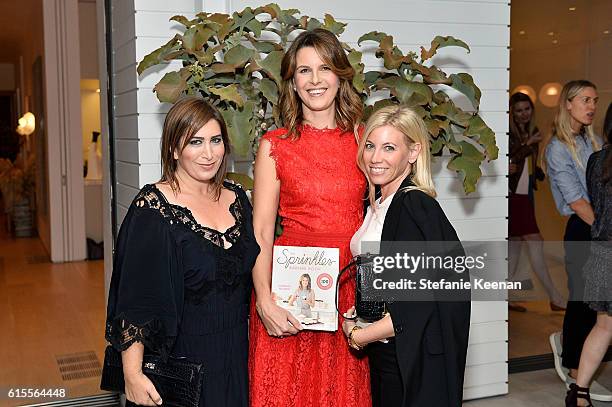 Jennifer Smith Hale, Candace Nelson and Stephanie Steinman attend The Sprinkles Baking Book by Candace Nelson: Pre-Release Party on October 18, 2016...