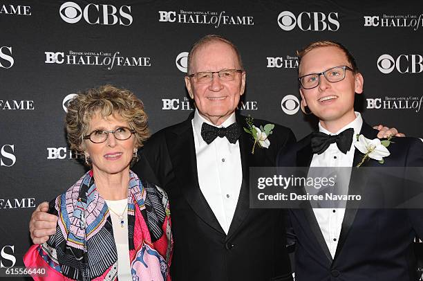 Chairman of Sucherman Group, Stuart Sucherman with Betsy Sucherman and David Sucherman attend the 2016 Broadcasting & Cable Hall of Fame 26th...