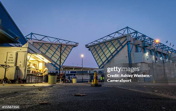 General view of The Den, home of Millwall during the Sky Bet League One match between Millwall and Bolton Wanderers at The Den on October 18, 2016 in...