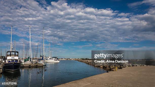 bronte harbour marina - alma danison stock pictures, royalty-free photos & images