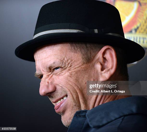 Actor Ezra Buzzington arrives for Screamfest 2016 - Opening Night Screening Of "Trash Fire" held at TCL Chinese Theatre on October 18, 2016 in...