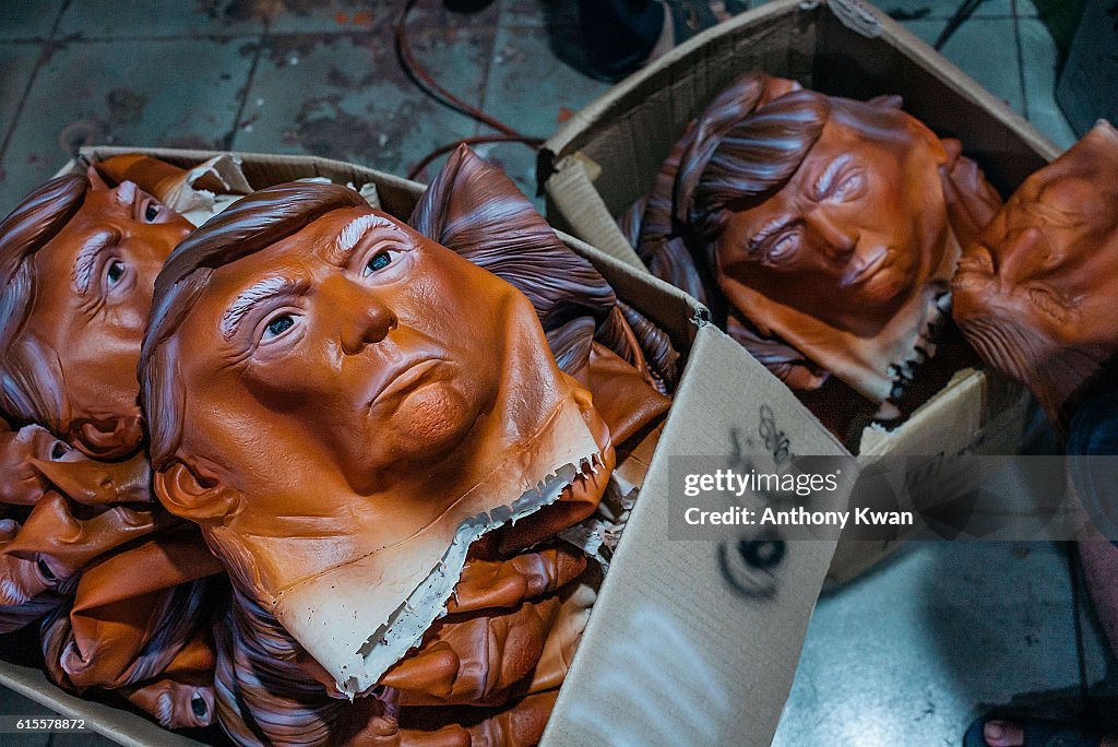 Chinese Factory Produces Donald Trump Masks