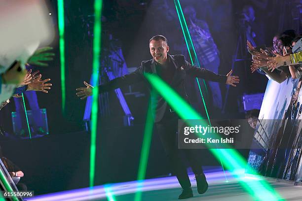 Simon Pegg attends the premiere of Paramount Pictures' "Star Trek Beyond" at TOHO Cinemas on October 19, 2016 in Tokyo, Japan.