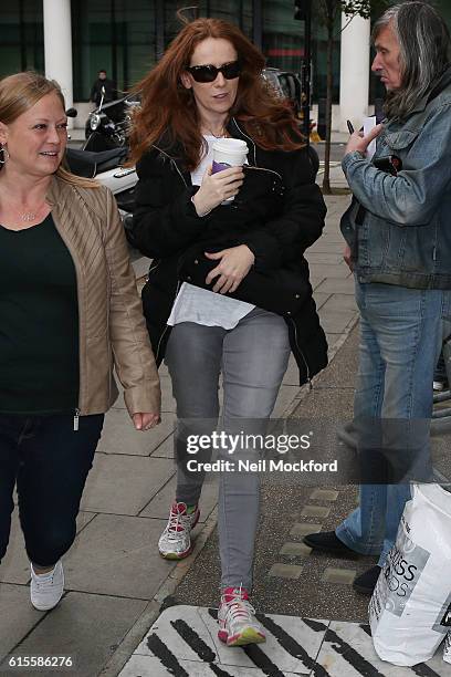 Catherine Tate seen at BBC Radio 2 on October 19, 2016 in London, England.