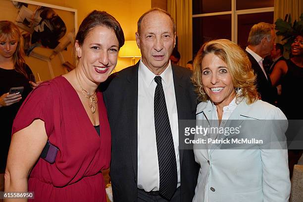 Elisa Ours, Bruce Ratner and Pam Liebman attend the 30 Park Place Four Seasons Downtown Penthouse Unveiling at 30 Park Place on October 18, 2016 in...
