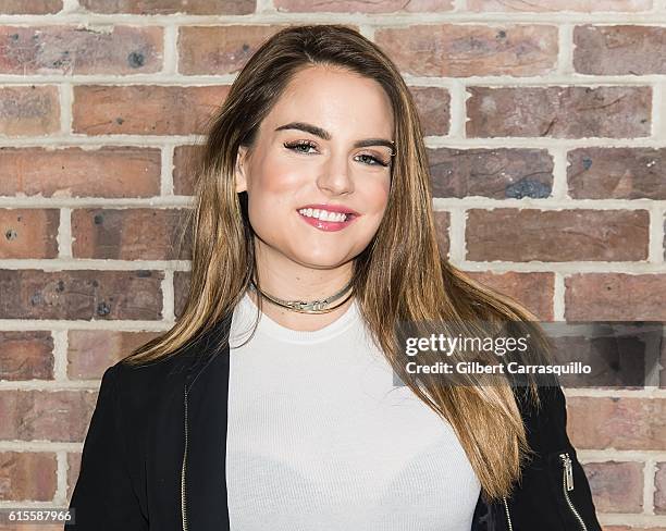 Singer-songwriter and actress JoJo visits Fox 29's 'Good Day' to promote her new album, 'Mad Love' at FOX 29 Studio on October 19, 2016 in...