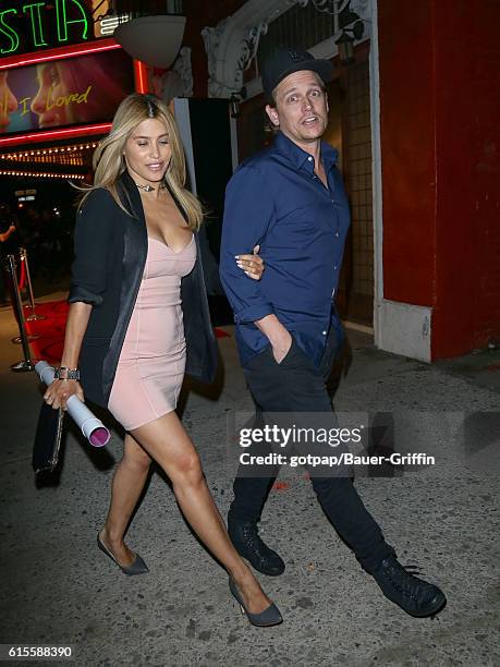 Rachel Sterling and Damian Whitewood are seen on October 18, 2016 in Los Angeles, California.