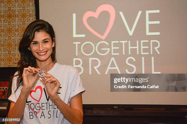 Carol Ribeiro attends at LOVE TOGETHER BRASIL Dinner in honor of Costanza Pascolato at Rodeio Churrascaria on October 17, 2016 in Sao Paulo, Brazil.