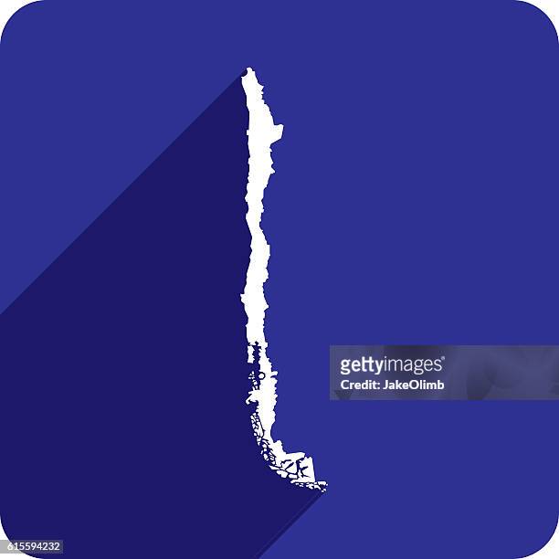 chile icon silhouette - chile map stock illustrations